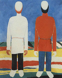 Two men,
Kazimir Malevich