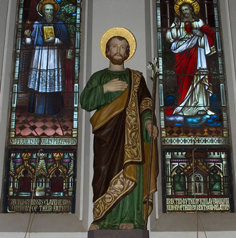 Statue of St Joseph: after restoration, in Cathedral of Armidale, NSW