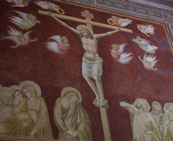 Crucifixion, fresco, Pietro Lorenzetti